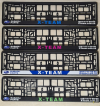 Номерная рамка PARTS WHITE/BLUE