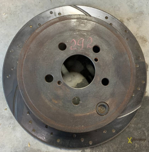 Комплект дисков тормозных передних STI 05-14 EBC Ultimax grooved