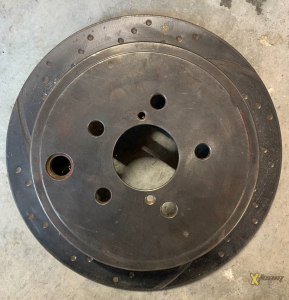 Комплект дисков тормозных передних STI 05-14 EBC Ultimax grooved
