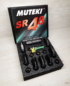 Гайки колесные Muteki SR48 20шт. 12x1.25 Titan Black Open