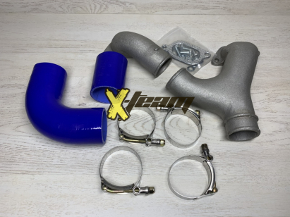 Установочный комплект Y- pipe WRX/STI синий