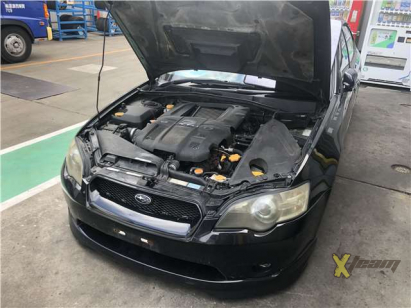 Губа переднего бампера + губа заднего бампера Legacy B13 wagon 03-06