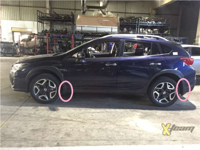 Комплект брызговиков 4 шт. Impreza XV G24 2019+