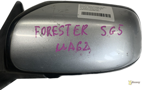 Зеркало левое Forester 04-05 с вставкой черная (подогрев)